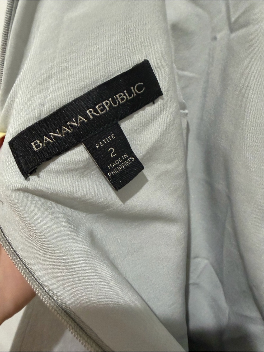 Banana Republic Stretch Twill Light Gray Sheath Dress - Women - Picture 9 of 9